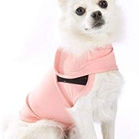 Furubaby Ansiety - Abrigo para perro con camisa, para perros pequeños, medianos, grandes, XL, color sólido, azul, gris, verde, rosa, rosa (rosa) - BESTMASCOTA.COM