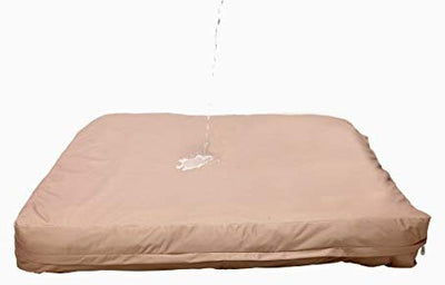 Forro para cama de perro, con base en Estados Unidos, material resistente e impermeable, lavable a máquina con apertura de cremallera - BESTMASCOTA.COM
