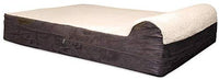 Cama para perro de espuma de memoria ortopédica de alta calidad de 7 pulgadas de grosor con almohada y funda extraíble fácil de lavar con parte inferior antideslizante. Incluye forro impermeable para perros grandes. - BESTMASCOTA.COM