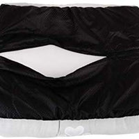 Long Rich Reversible Rectangle Pet Bed Dog Bed with Dog Paw Embroidery,Medium size, by Happycare Textiles - BESTMASCOTA.COM