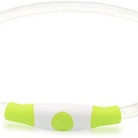 Collar de perro recargable por USB, LED, brilla en la oscuridad, collar para mascotas, resistente al agua, cortable, de TPU, para perros pequeños, medianos y grandes - BESTMASCOTA.COM