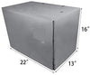 yotache - Funda para jaula de perro de doble puerta de 18 22 24 30 36 48 pulgadas, ligera de poliéster 600D para interior/exterior, duradera, impermeable, color gris - BESTMASCOTA.COM