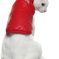 PAWCHIE - Chaqueta de invierno para perros y gatos pequeños, chaquetas de plumón suave, resistente al viento, abrigo cálido para gatos, cachorros en días fríos - BESTMASCOTA.COM