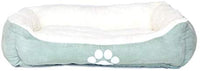 Long Rich Reversible Rectangle Pet Bed Dog Bed with Dog Paw Embroidery,Medium size, by Happycare Textiles - BESTMASCOTA.COM