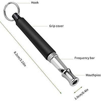 Silbato de perro Hivernou para detener el ladrido, ajustable ultrasónico, silbato de entrenamiento de perro silencioso, control de corteza para perros, 1 paquete de silbato para perro con 1 correa de cordón - BESTMASCOTA.COM