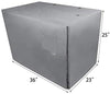 yotache - Funda para jaula de perro de doble puerta de 18 22 24 30 36 48 pulgadas, ligera de poliéster 600D para interior/exterior, duradera, impermeable, color gris - BESTMASCOTA.COM