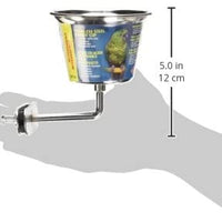 Living World Stainless Steel Parrot Cup - BESTMASCOTA.COM