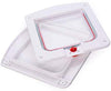 Uheng - Tapa grande para puerta de gato con 4 cierres para gatitos y perros pequeños, interior de ventana, impermeable, tamaño de la solapa de 5.5 x 5.5 in, color blanco - BESTMASCOTA.COM
