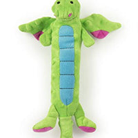 GoDog Skinny Dragons con protector para masticar, juguetes para perros de peluche duraderos con chirriadores - BESTMASCOTA.COM