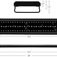 NICREW Luz de acuario de agua salada, luz LED marina para tanques de arrecife de coral, temporizador de 2 canales incluido - BESTMASCOTA.COM