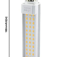 Luz LED para acuario de 13 W, casquillo E26, base de tornillo medio PLC giratoria - BESTMASCOTA.COM