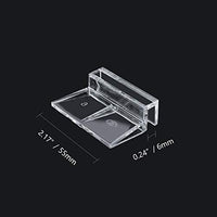 Bornfeel Aquarium Lid Clips 24 Pack Fish Tank Glass Clips 6mm 8mm Rimless Aquarium Cover Holder Clamps Clear Acrylic - BESTMASCOTA.COM