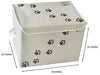 Feline Ruff - Caja de almacenamiento para juguetes de perro, tamaño grande Cesta de almacenamiento de juguetes para mascotas de 16.0 x 12.0 in con tapa. Cubo de lona plegable perfecto para juguetes y accesorios de gato. - BESTMASCOTA.COM