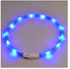 Collar LED para perro, recargable por USB, collar brillante para perro, cuello iluminado, mejora la seguridad y visibilidad de la mascota en la noche, 3 modos intermitentes, resistente al agua, collar iluminado para perros pequeños y medianos grandes - BESTMASCOTA.COM