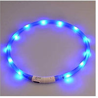 Collar LED para perro, recargable por USB, collar brillante para perro, cuello iluminado, mejora la seguridad y visibilidad de la mascota en la noche, 3 modos intermitentes, resistente al agua, collar iluminado para perros pequeños y medianos grandes - BESTMASCOTA.COM