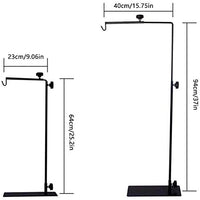 Hffheer Reptile Lamp Stand Adjustable Floor Light Stand Landing Lamp Stand Bracket Metal Lamp Support for Reptile Glass Terrarium Heating Light - BESTMASCOTA.COM