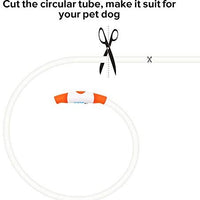 Collar de perro recargable por USB, LED, brilla en la oscuridad, collar para mascotas, resistente al agua, cortable, de TPU, para perros pequeños, medianos y grandes - BESTMASCOTA.COM