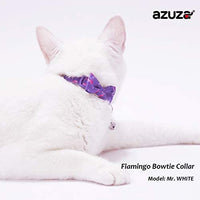 Collar de gato azuza con campana, ajustable para gato con pajarita, collares de seguridad para gatos, paquete de 2 - BESTMASCOTA.COM