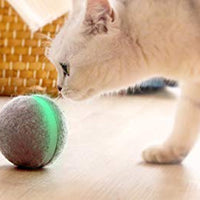 Pelota de mimbre de animal, 100% automática e interactiva para mantener a tus perros y gatos a la compañía todo el día, la alegría de tu mascota cuando estás solo en casa. - BESTMASCOTA.COM