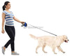 Beastron - Correa retráctil para perro, de nailon extralargo, de 16 pies, para perros medianos a grandes, hasta 110 libras, con un botón de cierre y rotura, bolsa de residuos y dispensador incluidos - BESTMASCOTA.COM
