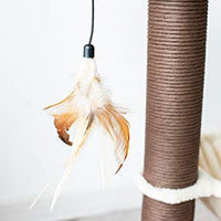 Catry, hamaca para árbol de gatos con postes de sisal natural y plumas para gatitos - BESTMASCOTA.COM