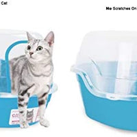 Caja de arena cubierta Petphabet, jumbo con capucha para gatos con capacidad para dos gatos pequeños simultáneamente, extra grande - BESTMASCOTA.COM