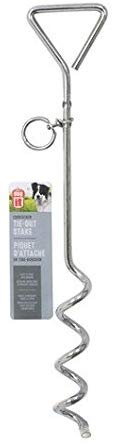 Dogit Estaca para atar perros con forma de sacacorchos, tamaño grande - BESTMASCOTA.COM