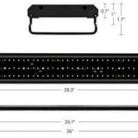 NICREW Luz de acuario de agua salada, luz LED marina para tanques de arrecife de coral, temporizador de 2 canales incluido - BESTMASCOTA.COM