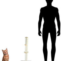 Dimaka - Rascador para gatos de 29 pulgadas de alto, rascador de garras con cuerda de sisal y cubierto con felpa suave y suave - BESTMASCOTA.COM