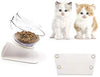 Cuenco elevado para gatos y perros pequeños, cuenco doble con cara de gato - BESTMASCOTA.COM