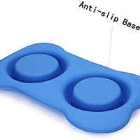 Hubulk - Cuencos para perros, 2 cuencos de acero inoxidable con alfombrilla de silicona antideslizante antiderrames + cuencos de agua y alimentos para alimentar perros pequeños, medianos, grandes, gatos, cachorros - BESTMASCOTA.COM