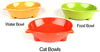 Cuencos de comida para gatos, de cGy, antideslizantes, para mascotas, cuencos de agua poco profundos, para gatos, cuencos anchos para aliviar el estrés, la fatiga, para mascotas, para perros, gatos, conejos - BESTMASCOTA.COM