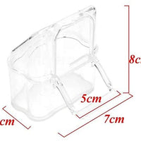 Wpmlady - 2 cuencos de plástico transparente para mascotas - BESTMASCOTA.COM