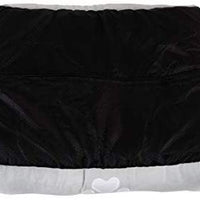 Long Rich Reversible Rectangle Pet Bed Dog Bed with Dog Paw Embroidery,Medium size, by Happycare Textiles - BESTMASCOTA.COM