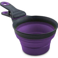 Bol de comida para mascotas plegable KlipScoop de Dexas - BESTMASCOTA.COM