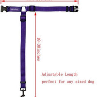 BWOGUE 2 paquetes de correas de seguridad para perros y gatos, para reposacabezas de coche, de nailon, ajustables, para perros, cinturones de seguridad, arnés - BESTMASCOTA.COM