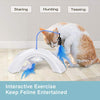 Pawaboo Juguete de plumas para gato, varita interactiva para gato, juguete de pluma voladora con varita extra larga y campana pequeña, juguete divertido para jugar para gatitos o gatos. - BESTMASCOTA.COM