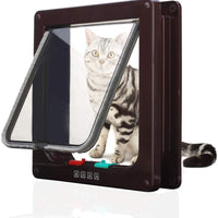 Puerta de mascota para gatos, puertas de gato para puertas interiores y puertas exteriores, 3 tamaños de opciones - BESTMASCOTA.COM