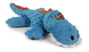 GoDog Just for Me Gators - Peluche de perro con protector para masticar - BESTMASCOTA.COM