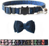 M-YOUNG Collar para gato con campana y pajarita, collares de seguridad ajustables para cachorro de gatito (6.7 in a 10,8 pulgadas) - BESTMASCOTA.COM