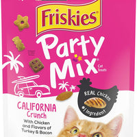 Purina Friskies Party Mix Adult Cat Treats - (6) 6 oz. Pouches - BESTMASCOTA.COM