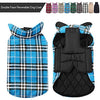 MIGOHI Dog Jackets for Winter Windproof Waterproof Reversible Dog Coat for Cold Weather British Style Plaid Warm Dog Vest for Small Medium Large Dogs - BESTMASCOTA.COM