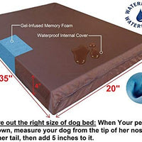 Dogbed4less Cama para perro de espuma viscoelástica, ortopédica, funda impermeable interna y 2 fundas exteriores lavables, varios tamaños, colores - BESTMASCOTA.COM