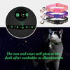 3PCS Breakaway Cat Collars with Bell Golden Moon Glowing Sun and Star in The Dark for Kitten with Pendant - BESTMASCOTA.COM