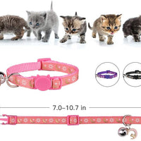 3PCS Breakaway Cat Collars with Bell Golden Moon Glowing Sun and Star in The Dark for Kitten with Pendant - BESTMASCOTA.COM