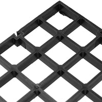 4 bandejas divisoras de plástico para acuario, caja de huevos, difusor de luz, filtro de tanque de peces, aislamiento inferior con 8 clips de ventosa (negro) - BESTMASCOTA.COM