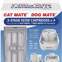 4 cartuchos de filtro de 3 etapas de repuesto originales Cat Mate. - BESTMASCOTA.COM