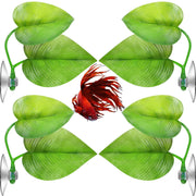 4 piezas Betta Bed Leaf Hamaca para Betta Fish, ligero y realista Resting Spot, sin BPA, práctico, cómodo y seguro - BESTMASCOTA.COM