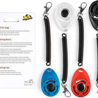 4 piezas bousnic Clicker para Entrenamiento de Perro con Correa para Muñeca, New Upgraded kit para gatos cachorro//Aves/Caballos - BESTMASCOTA.COM