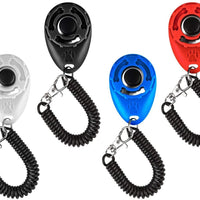 4 piezas bousnic Clicker para Entrenamiento de Perro con Correa para Muñeca, New Upgraded kit para gatos cachorro//Aves/Caballos - BESTMASCOTA.COM